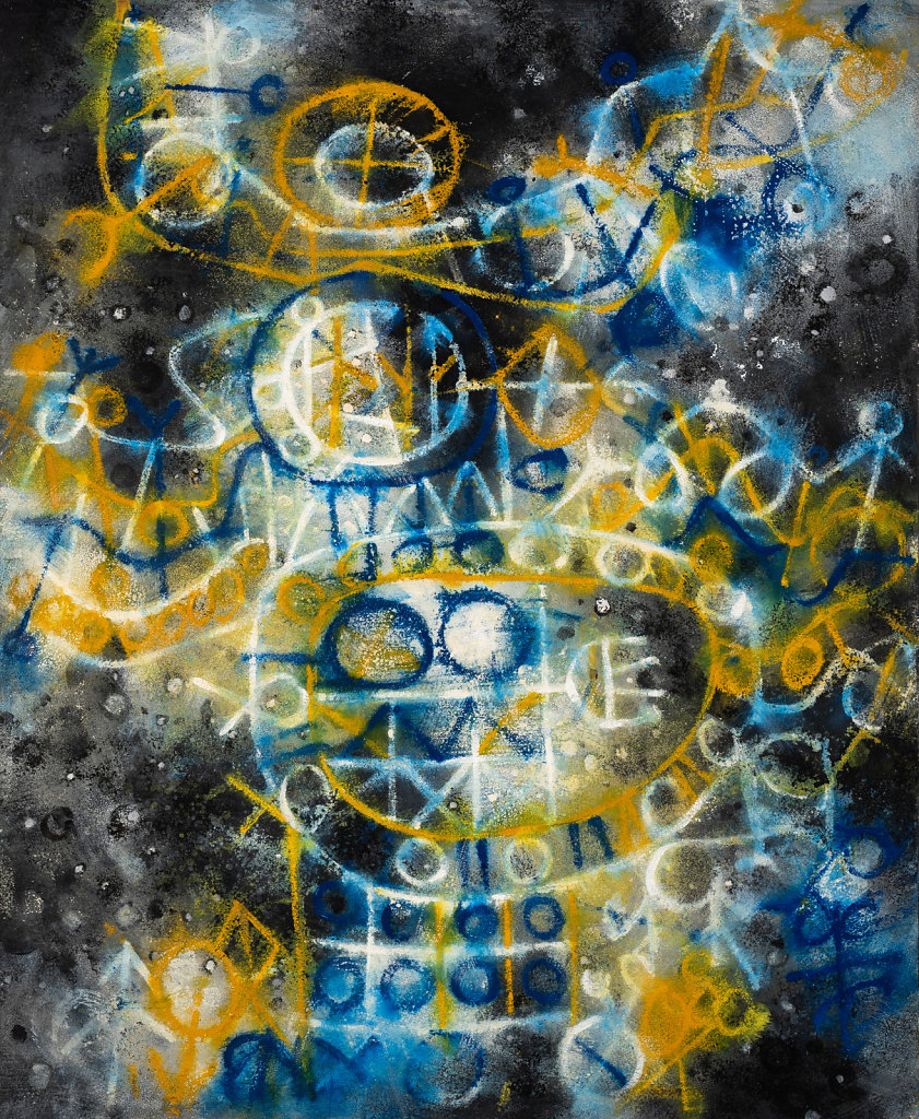 "Vue des ocelles" Huile sur toile 108x89cm 1967